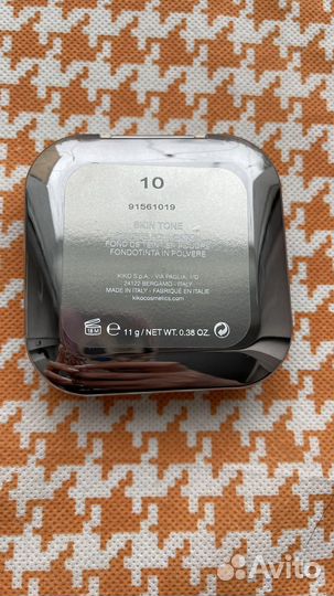 Пудра kiko оттенок 10
