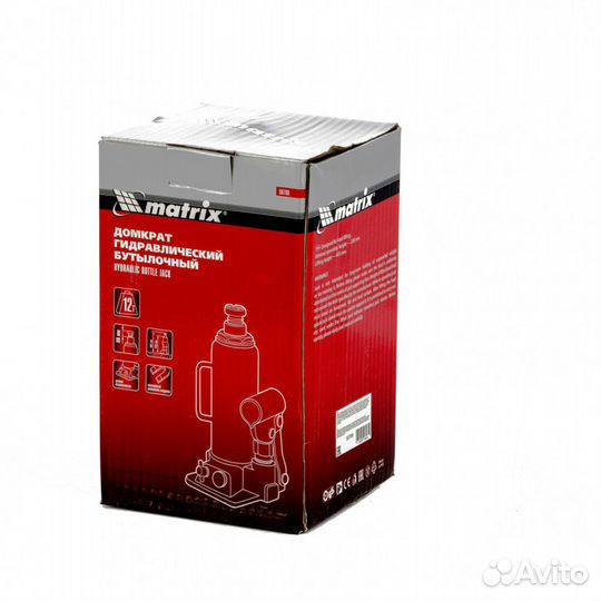 Домкрат гидравлический 12 Тонн Matrix 50727