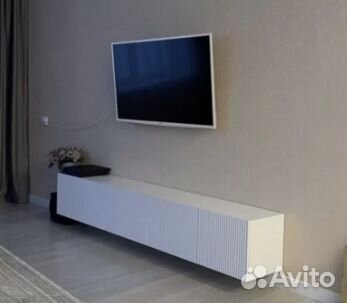 Стильная тумба тв Белая