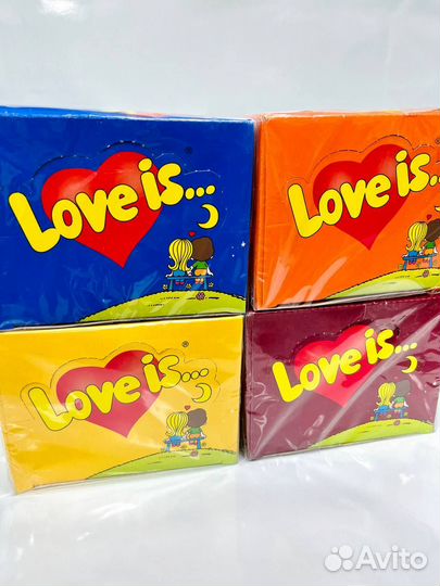 Жевательная резинка love IS. Микс вкусов, жвачка