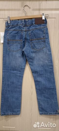 Джинсы широкие для мальчика 128