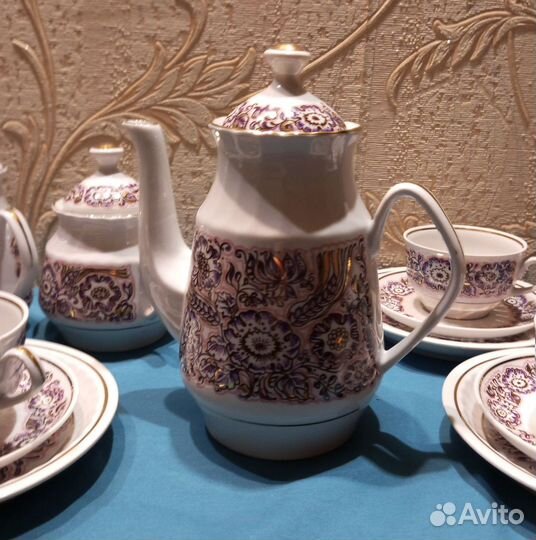 Чайный сервиз СССР рига фарфор