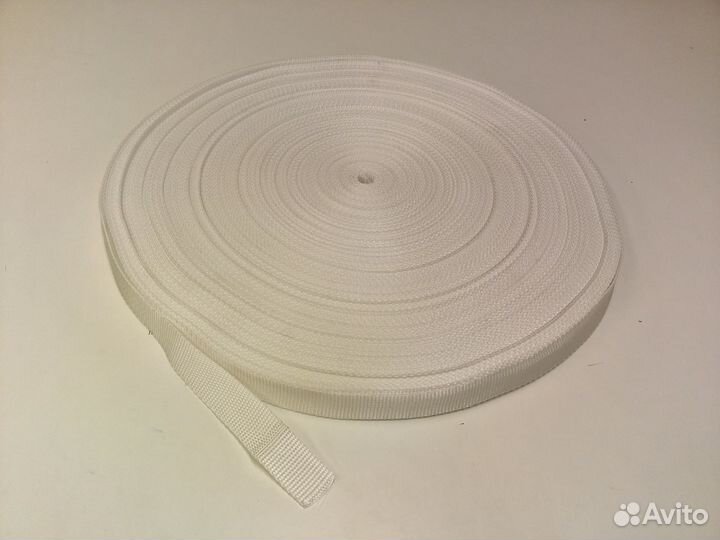 Стропа текстильная 22 мм, цвет белый