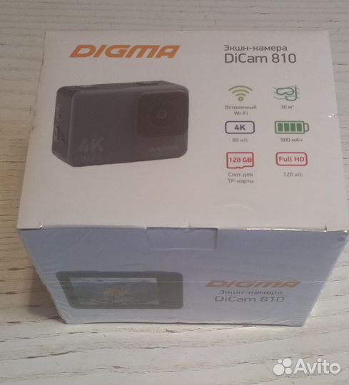 Экшн камера Digma DiCam 810