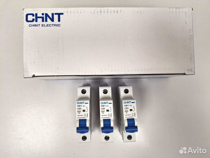 Автоматический выключатель Chint NB1-63 1P 63А C