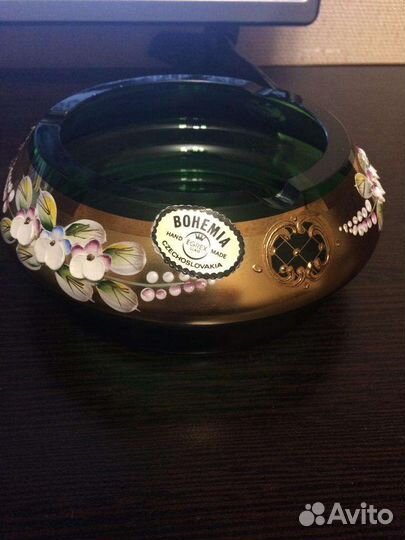 Пепельница богемо с лепкой