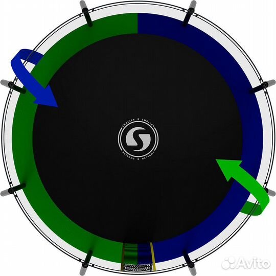 Батут Swollen Prime Black 10 FT