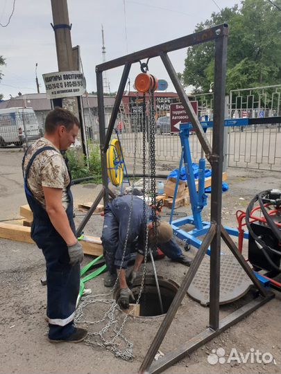 Замена труб канализации, выпусков с затяжкой пнд