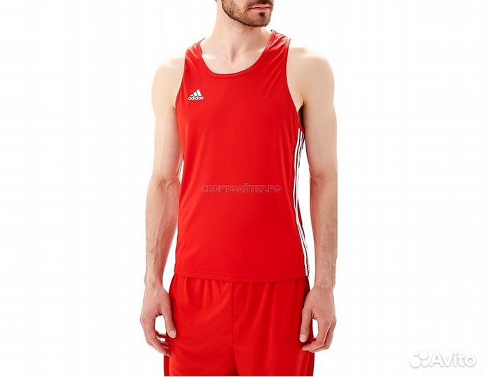 Майка боксерская Adidas Top Punch Line - красная