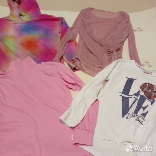 Пакетом одежда для девочки 146-152