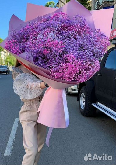 Букет из гипсофилы большой