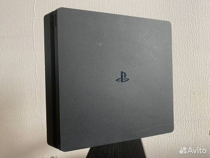 Sony playstation 4 slim 1tb с играми, 2 джойстика