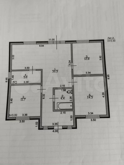 Дом 90 м² на участке 12,5 сот.