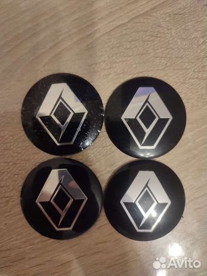 Наклейки на колпачки на диски renault 56 мм