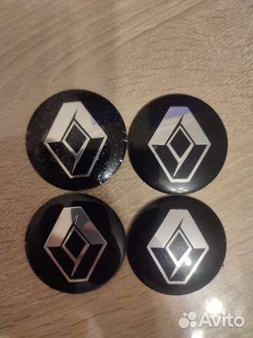 Наклейки на колпачки на диски renault 56 мм