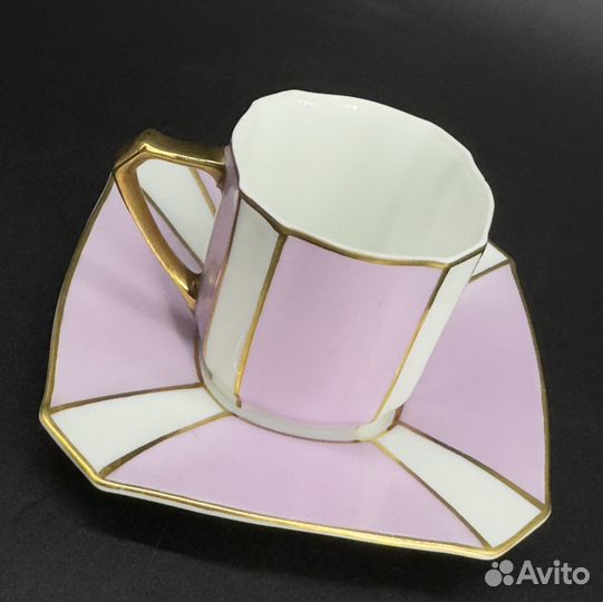 Антикварная коллекционная кофейная пара