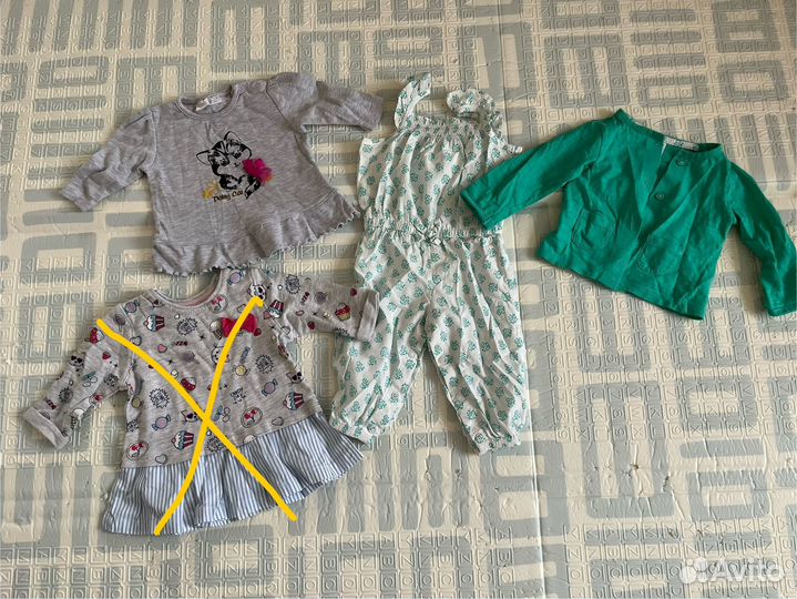Летние вещи на девочку 68р