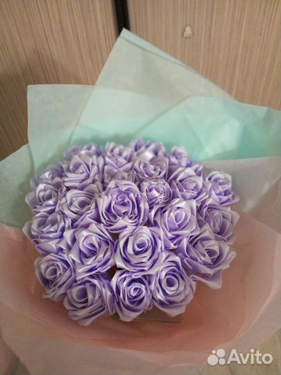 Букет из атласных лент