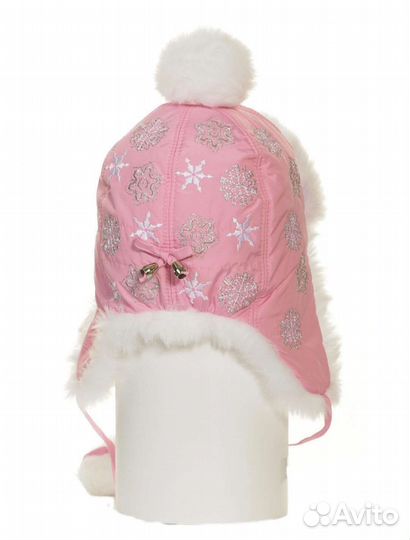 Шапка шлем для девочки, размер 50-52