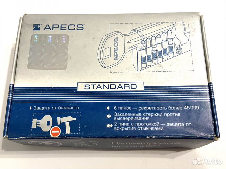 Цилиндровый механизм Apecs SC-80-Z-C-NI