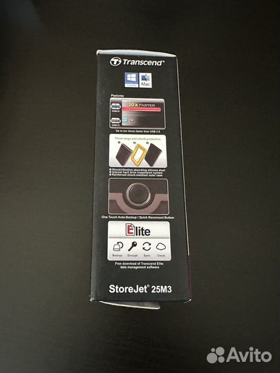 Внешний жесткий диск 2.5; 2 Tb; USB 3.0 Transcend