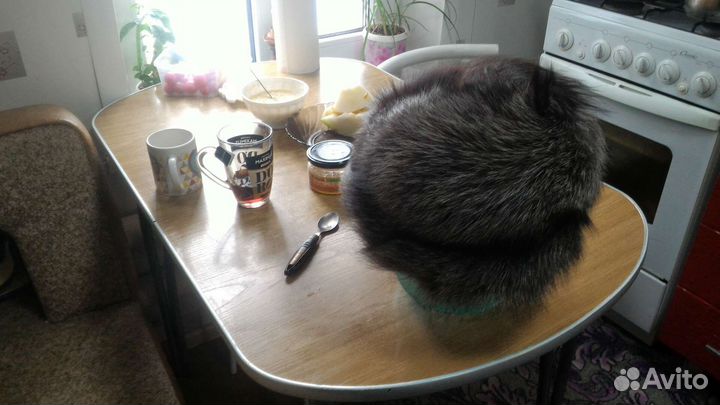 Шапка зимняя меховая чернобурка женская новая