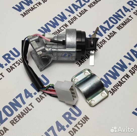 Замок зажигания без личинок 2110 нового образца с защитой стартера дааз