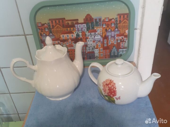 Заварочные чайники, фарфор