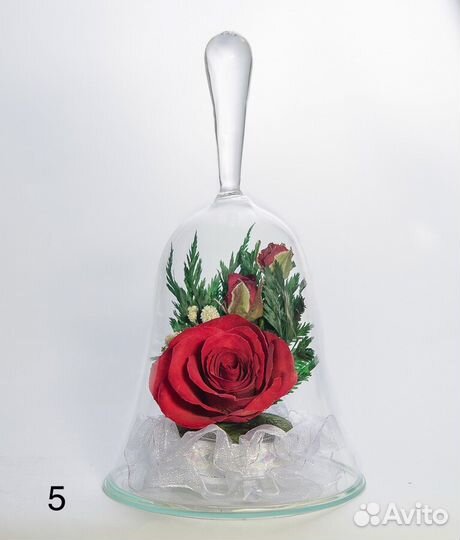 Натуральные Цветы в стекле