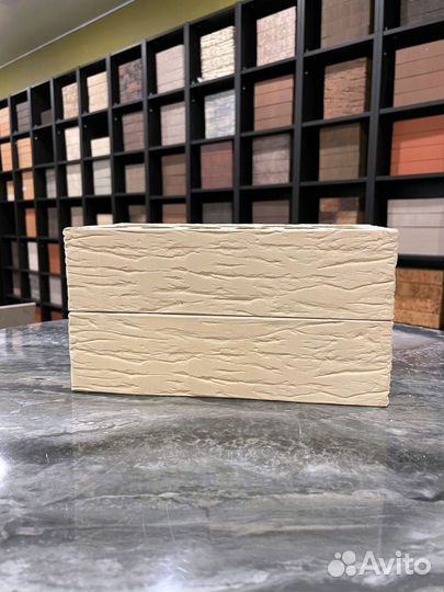 Лицевой кирпич пшеничное лето рустик завода Керма