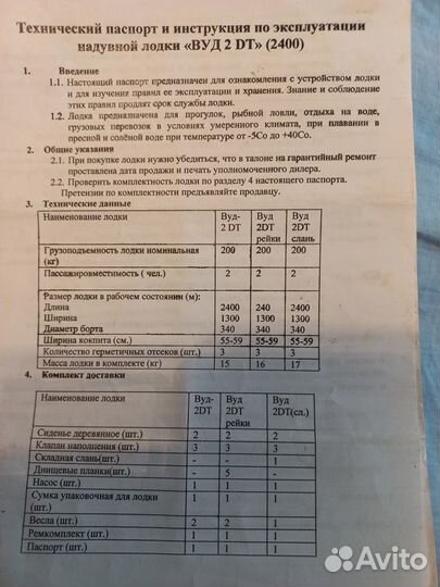 Лодка резиновая новая