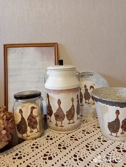 Бидон Декупаж