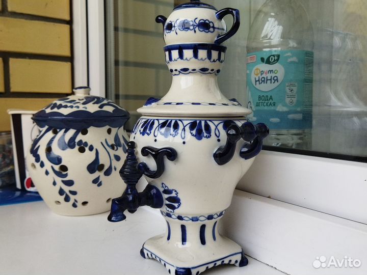 Самовар гжель