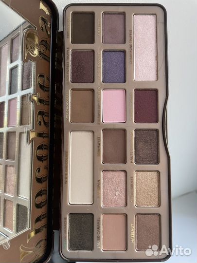 Палетки теней Too faced, urban decay