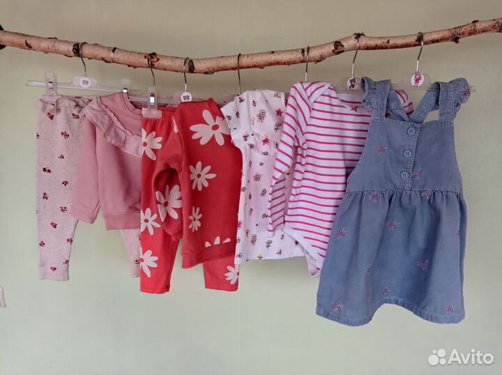 Одежда пакетом для девочки 86 92