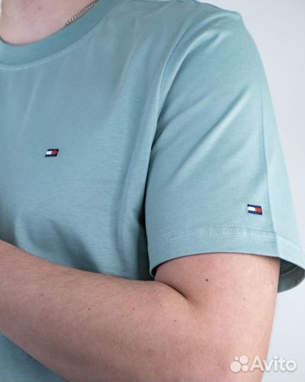 Футболка Tommy Hilfiger (4675) (xxxl, Бирюзовый)