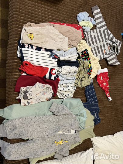 Вещи детские пакетом размеры 70-86 б/у