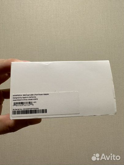 Apple Dual Usb - C Port 35W Power Adapter