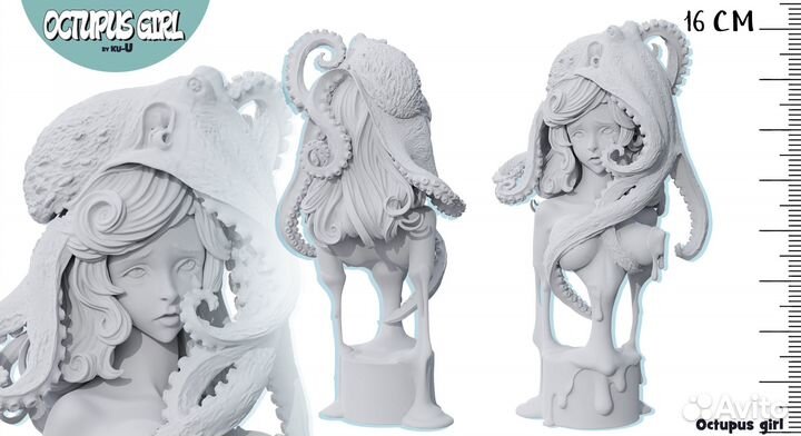 Octopus girl / Сollectible figure