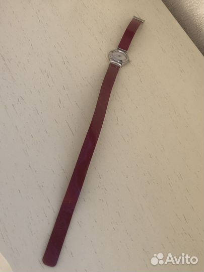 Часы красные Swatch оригинал