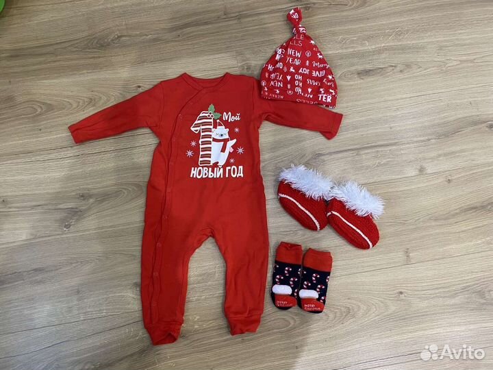 Новогодний слип для мальчика 80-86 см