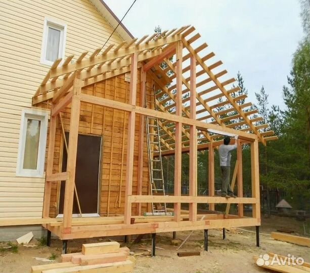 Пристройки, беседки, навесы, ремонт домов