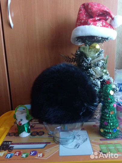 Шапка норковая женская