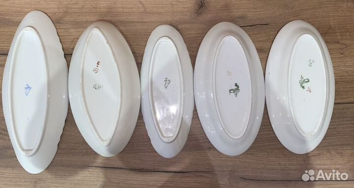 Тарелки Селедочницы Дулево, Пролетарий фарфор СССР