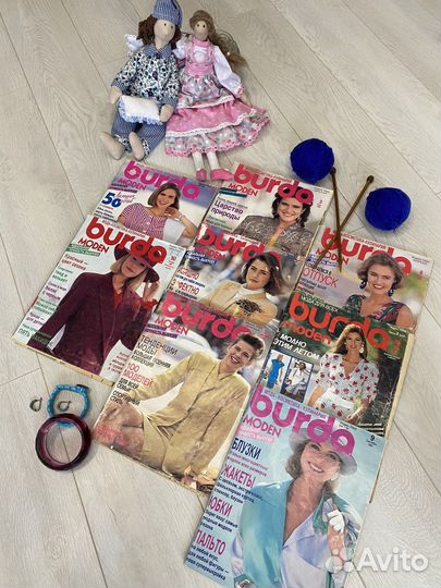 Винтажные журналы 90-ых Burda (Бурда) с выкройками