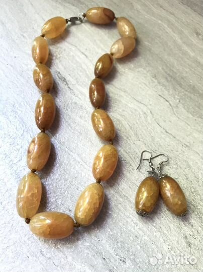 Бусы янтарные