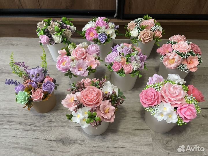 Букет из мыла ручной работы