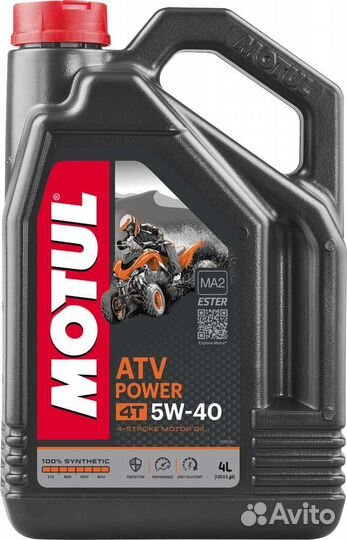 Motul ATV Power 4T 5w40 синт 4л квадро