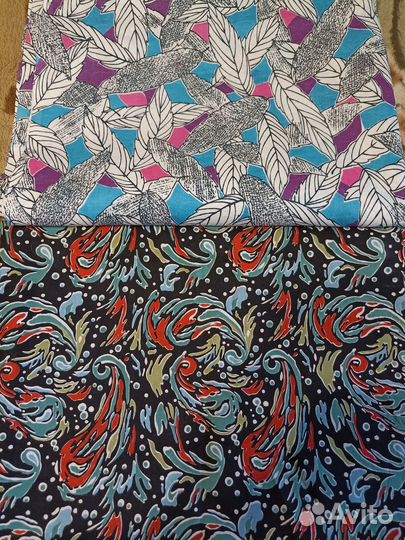 Отрез ткани хлопок СССР