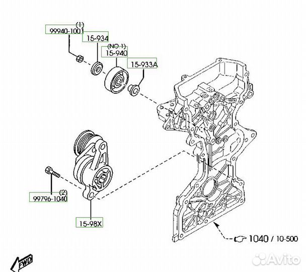 Натяжитель Tenacity Mazda 3 abtma1004